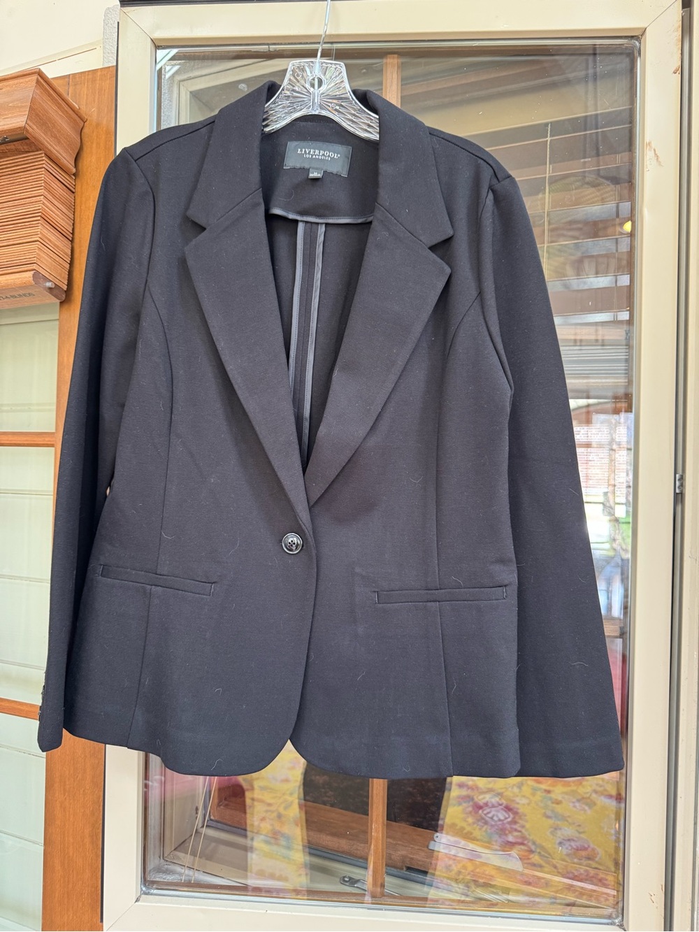 Liverpool Black Single-Button Women's Blazer